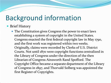 1. Brief Historical Background.